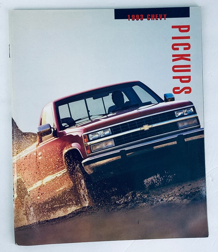 1993 Chevrolet Pickups Dealer Showroom Sales Brochure Guide Catalog