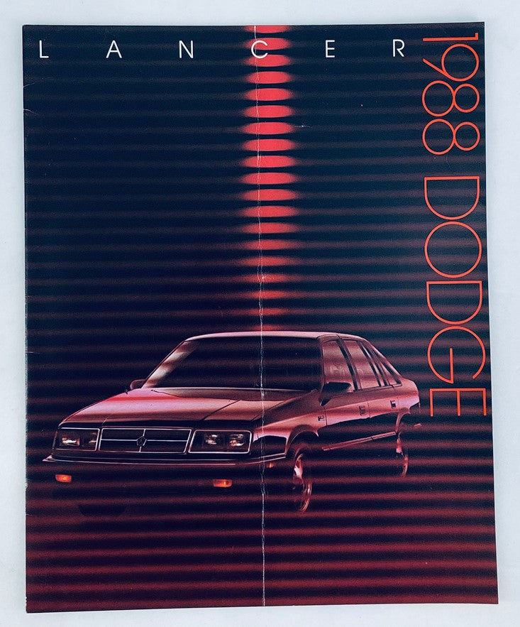 1988 Dodge Lancer Dealer Showroom Sales Brochure Guide Catalog