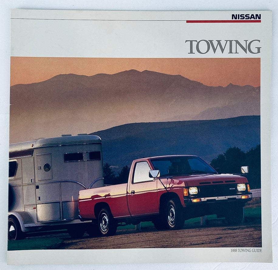 1988 Nissan Towing Dealer Showroom Sales Brochure Guide Catalog