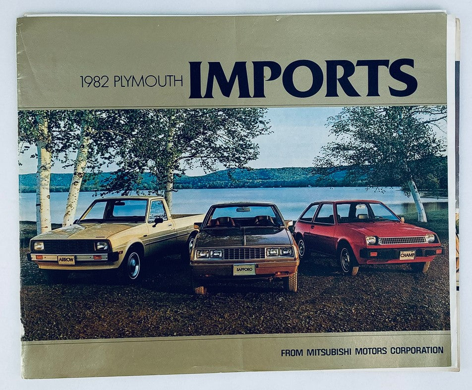 1982 Plymouth Imports Lineup Dealer Showroom Sales Brochure Guide Catalog