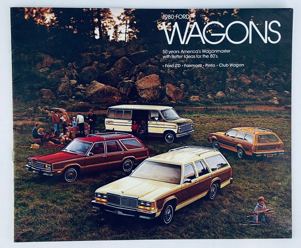 1980 Ford Wagons Lineup Dealer Showroom Sales Brochure Guide Catalog