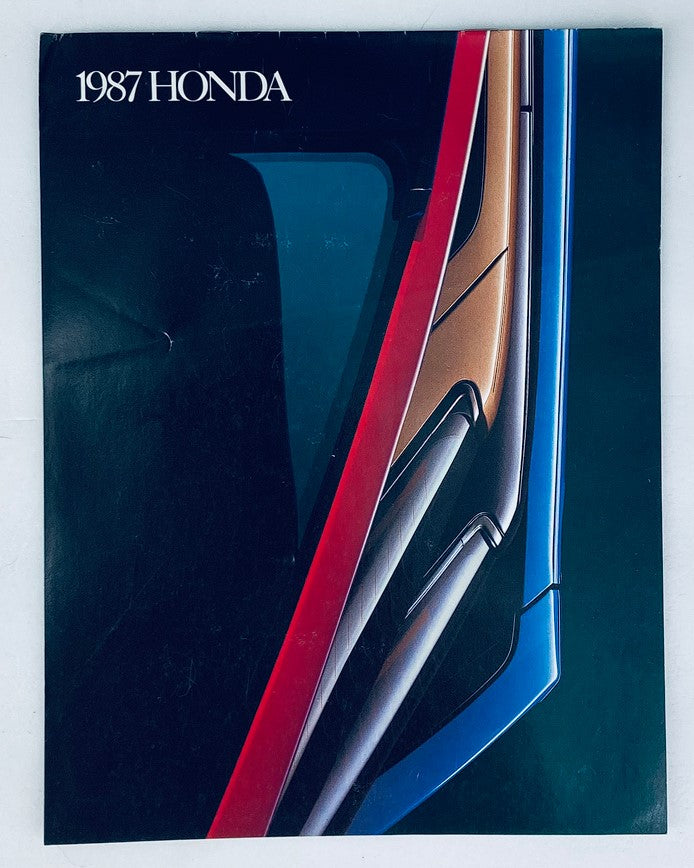 1987 Honda Lineup Dealer Showroom Sales Brochure Guide Catalog