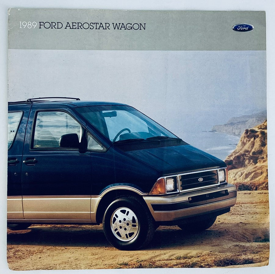 1989 Ford Aerostar Wagon Dealer Showroom Sales Brochure Guide Catalog