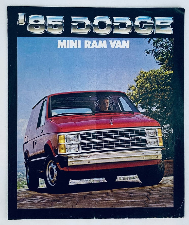 1985 Dodge Mini Ram Van Dealer Showroom Sales Brochure Guide Catalog