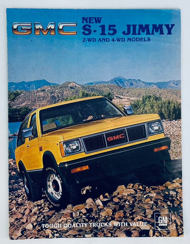 1983 GMC S-15 Jimmy Dealer Showroom Sales Brochure Guide Catalog