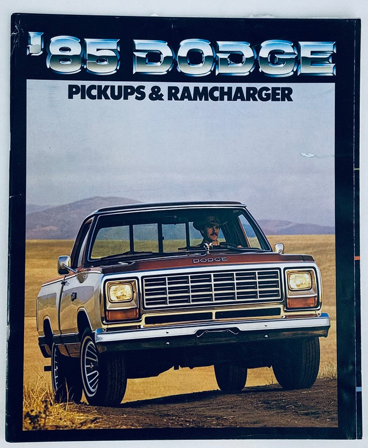 1985 Dodge Pickups & Ramcharger Dealer Showroom Sales Brochure Guide Catalog