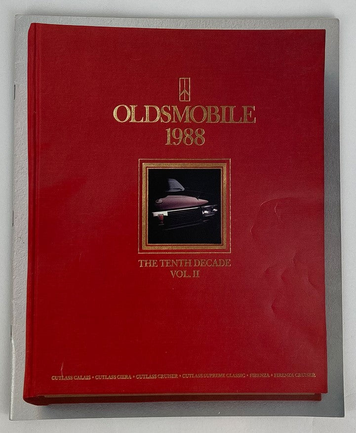 1988 Oldsmobile 10th Decade Vol II Dealer Showroom Sales Brochure Guide Catalog