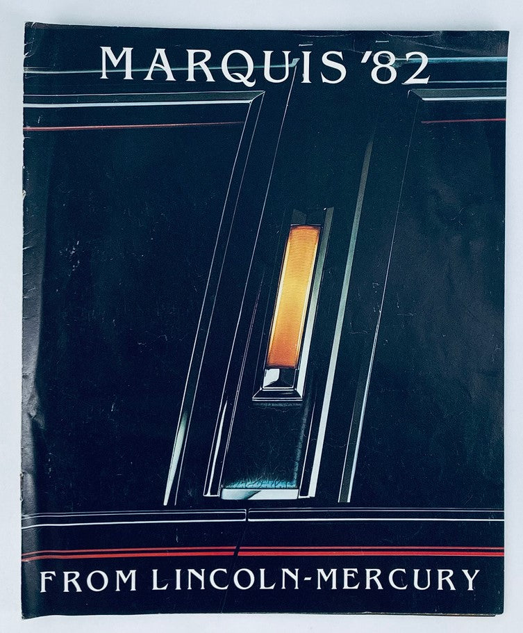 1982 Mercury Marquis Lineup Dealer Showroom Sales Brochure Guide Catalog