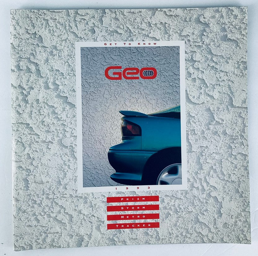 1993 Geo Prizm, Storm, Metro Dealer Showroom Sales Brochure Guide Catalog