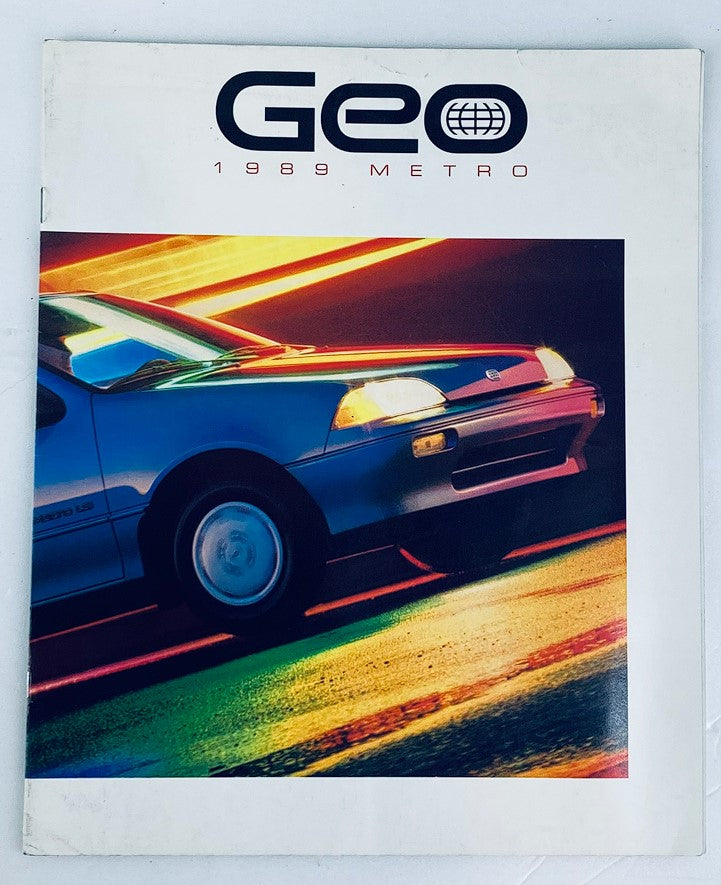 1989 Geo Metro Lineup Dealer Showroom Sales Brochure Guide Catalog