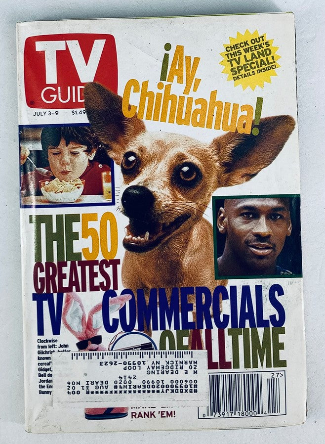 TV Guide Magazine July 3 1999 Michael Jordan & Ay Chihuahua NY Metro Ed.