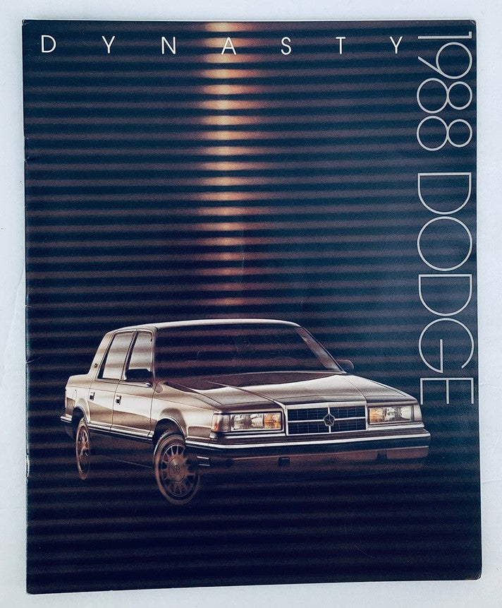 1988 Dodge Dynasty Dealer Showroom Sales Brochure Guide Catalog