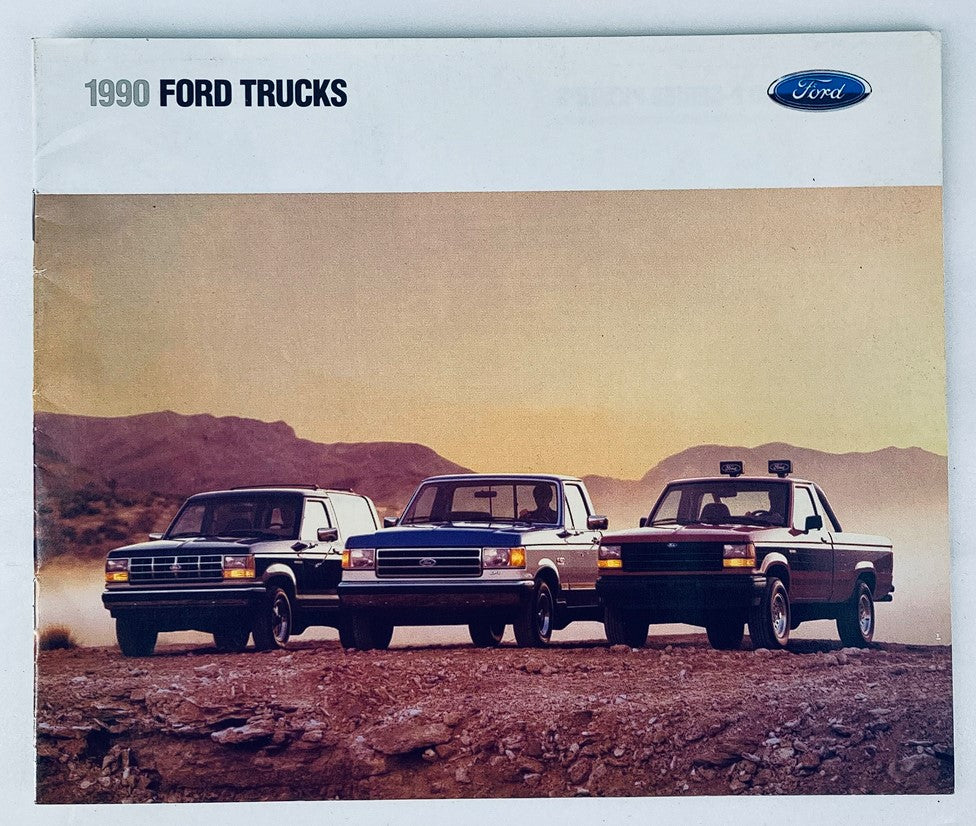 1990 Ford Trucks Lineup Dealer Showroom Sales Brochure Guide Catalog