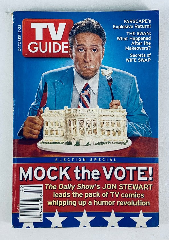 TV Guide Magazine October 17 2004 Jon Stewart NY Metro Ed. No Label