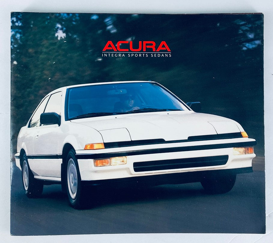 1988 Acura Integra Sports Sedans Dealer Showroom Sales Brochure Guide Catalog