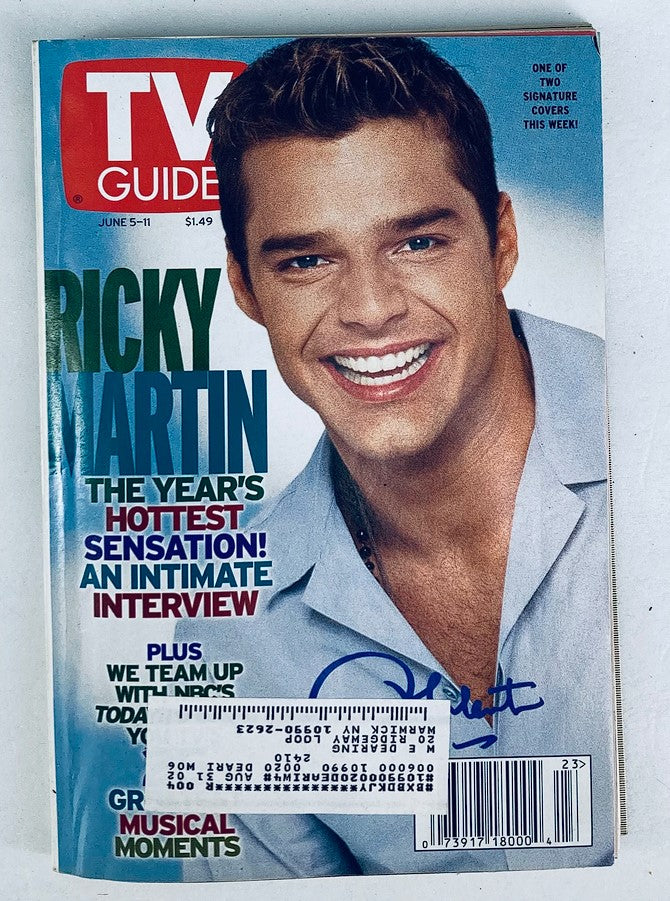 TV Guide Magazine June 5 1999 Ricky Martin Hottest Sensastion NY Metro Ed.