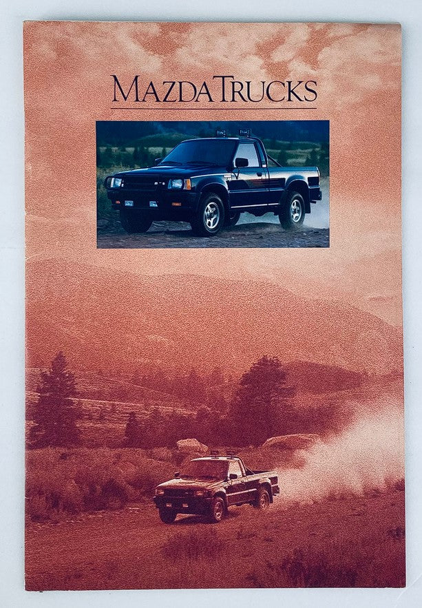 1990 Mazda Trucks Lineup Dealer Showroom Sales Brochure Guide Catalog