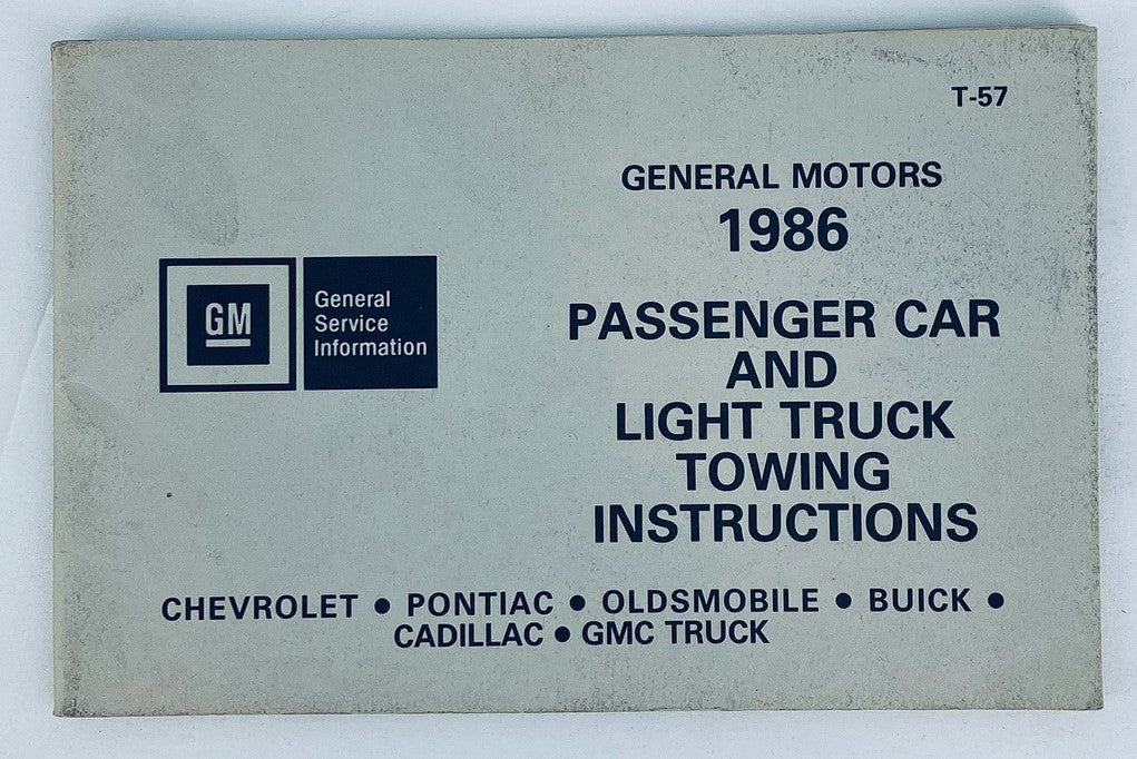 1986 General Motors Chevrolet Dealer Showroom Sales Brochure Guide Catalog