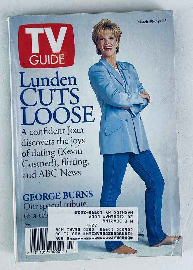 TV Guide Magazine March 30 1996 Joan Lunden of Good Morning America NY Metro Ed.