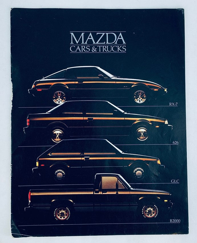 1985 Mazda Cars & Trucks Dealer Showroom Sales Brochure Guide Catalog