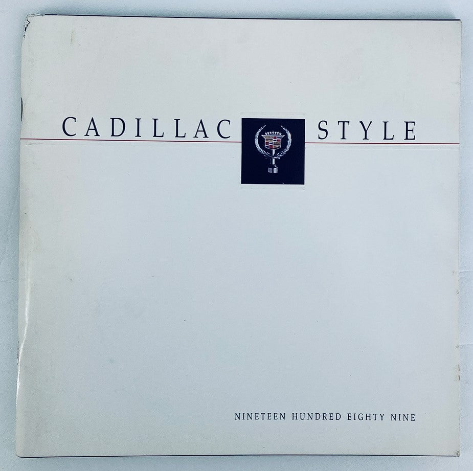 1989 Cadillac Style Dealer Showroom Sales Brochure Guide Catalog