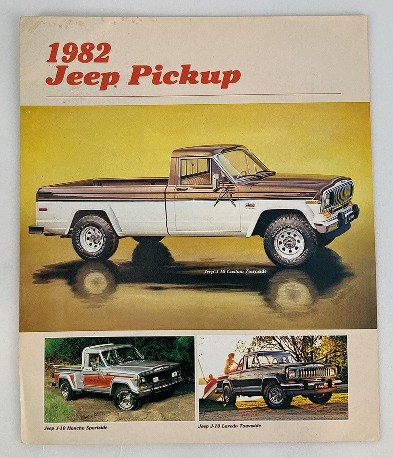 1982 Jeep Pickup Lineup Dealer Showroom Sales Brochure Guide Catalog