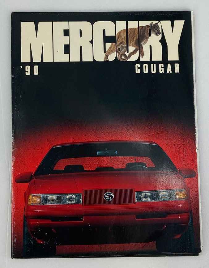 1990 Mercury Cougar Dealer Showroom Sales Brochure Guide Catalog