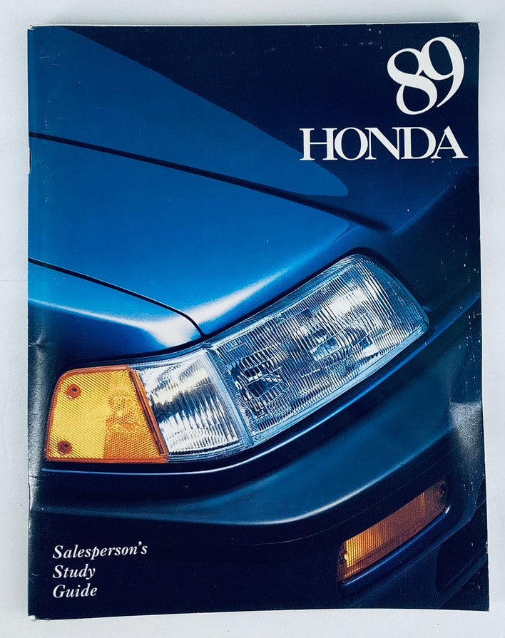 1989 Honda Lineup Dealer Showroom Sales Brochure Guide Catalog