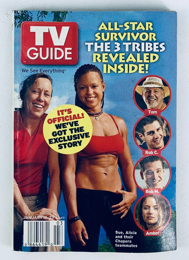 TV Guide Magazine January 17 2004 Sue, Alicia & Chapera NY Metro Ed. No Label