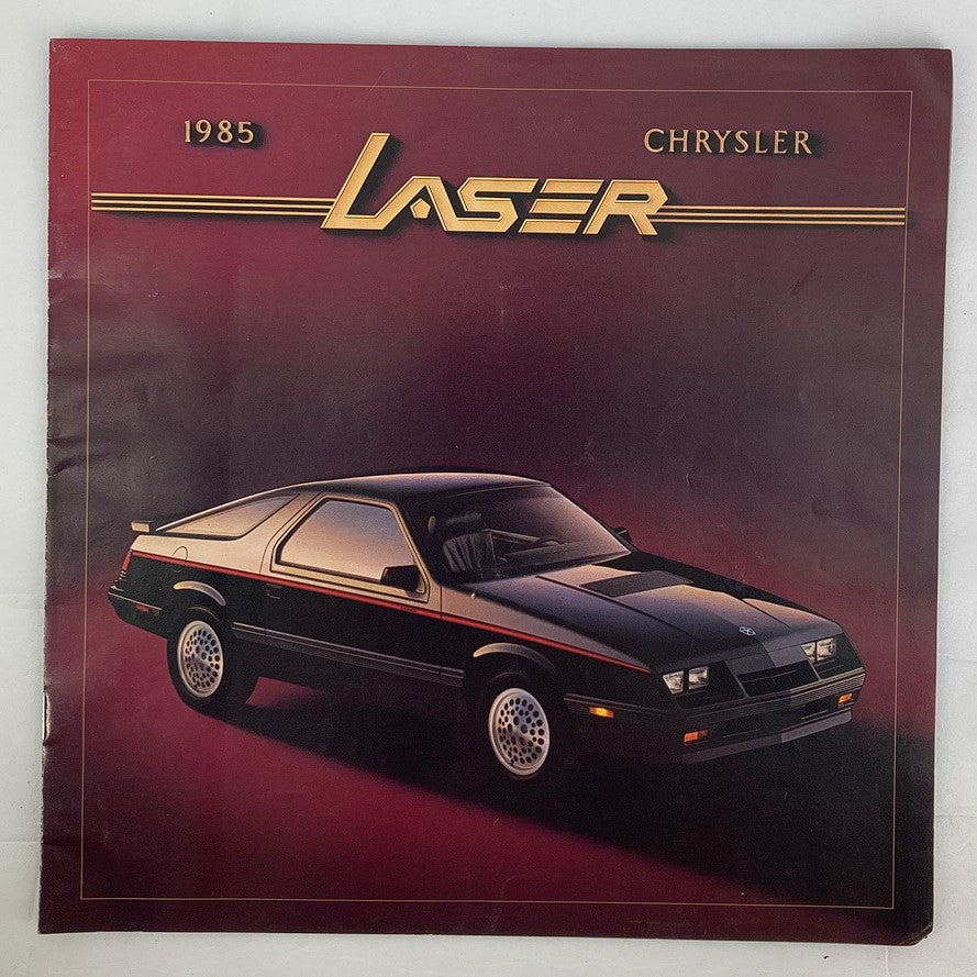 1985 Chrysler Laser Dealer Showroom Sales Brochure Guide Catalog