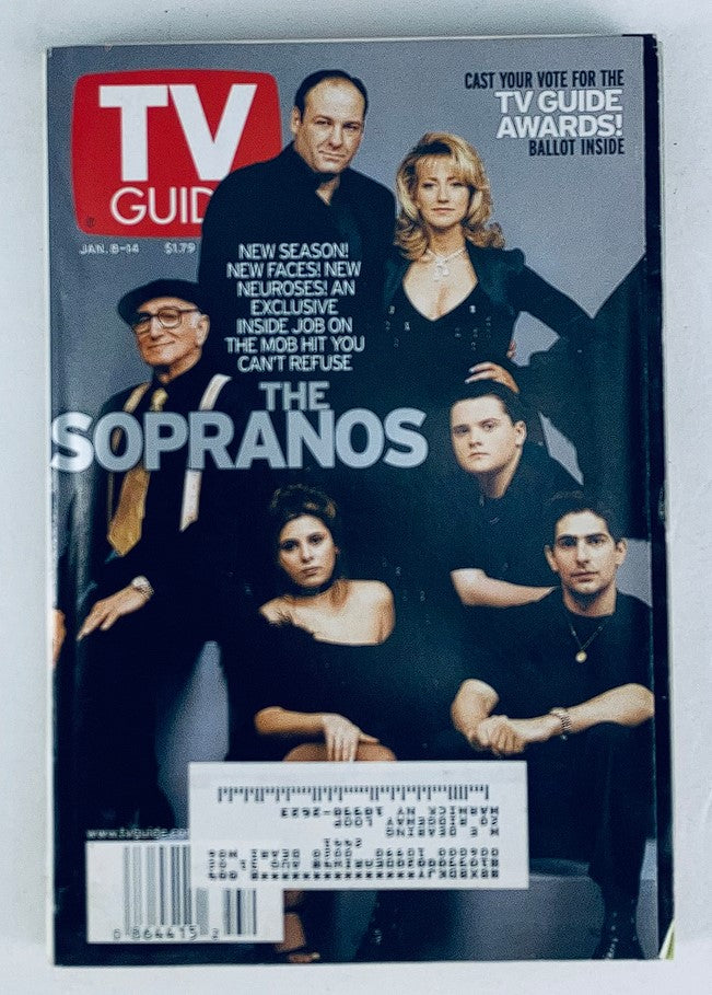 TV Guide Magazine January 8 2000 The Cast of The Sopranos NY Metro Ed.