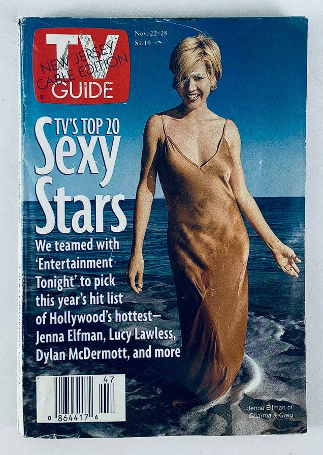 TV Guide Magazine November 22 1997 Jenna Elfman NY Metro Ed. No Label