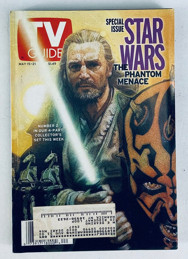 TV Guide Magazine May 29 1999 Liam Neeson The Phantom Menace NY Metro Ed.