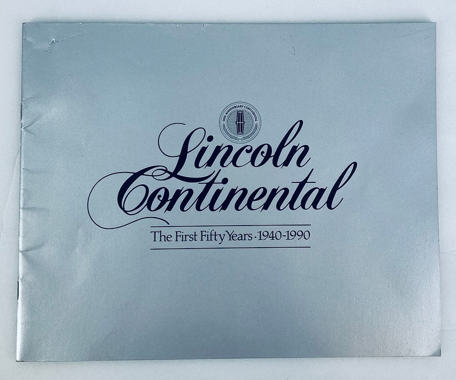 1940-1990 Lincoln Continental Dealer Showroom Sales Brochure Guide Catalog