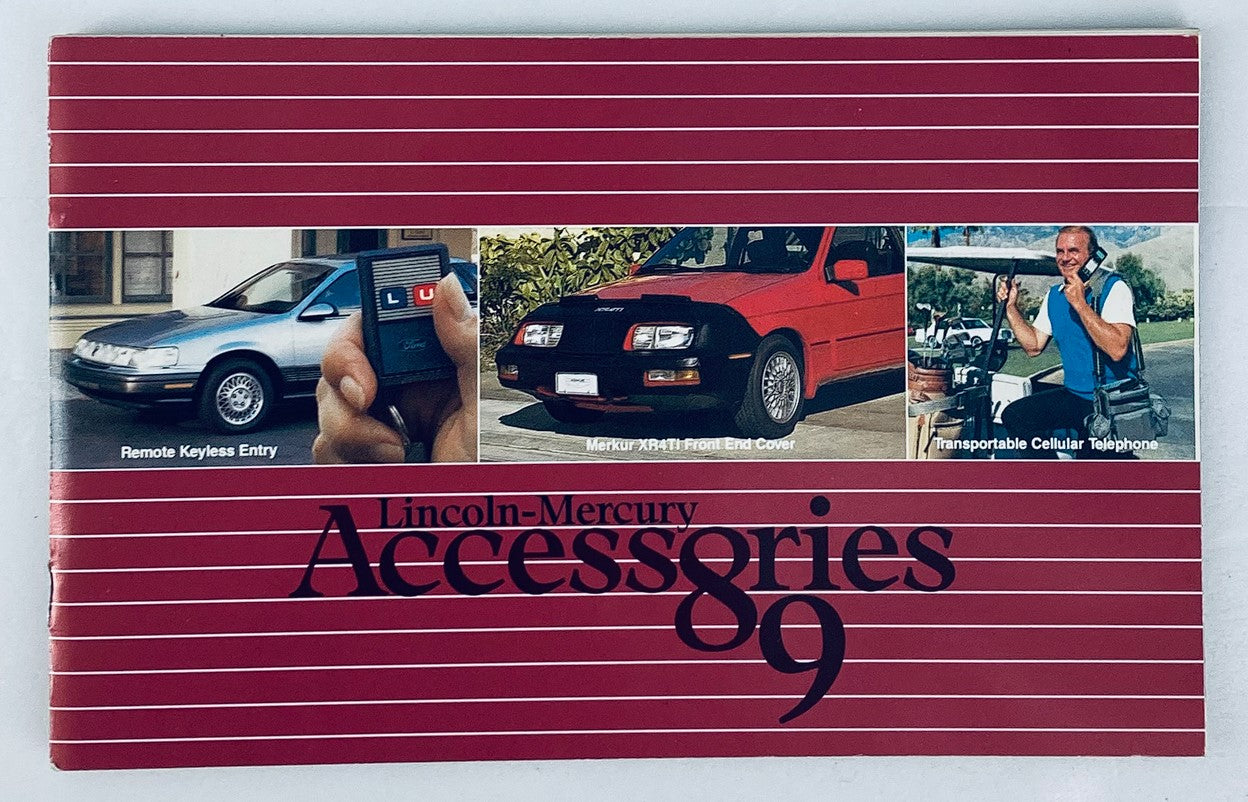 1989 Lincoln-Mercury Accessories Dealer Showroom Sales Brochure Guide Catalog