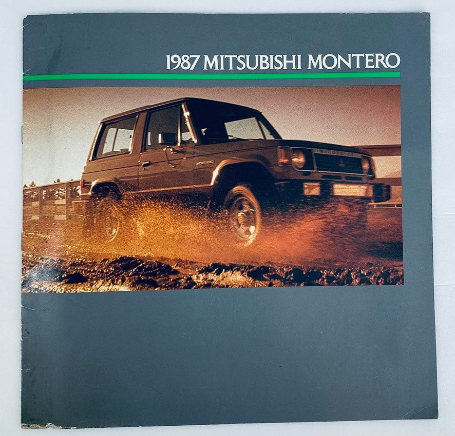 1987 Mitsubishi Montero Dealer Showroom Sales Brochure Guide Catalog