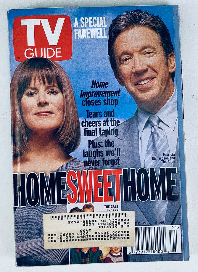 TV Guide Magazine May 22 1999 Patricia Richardson, Tim Allen NY Metro Ed.