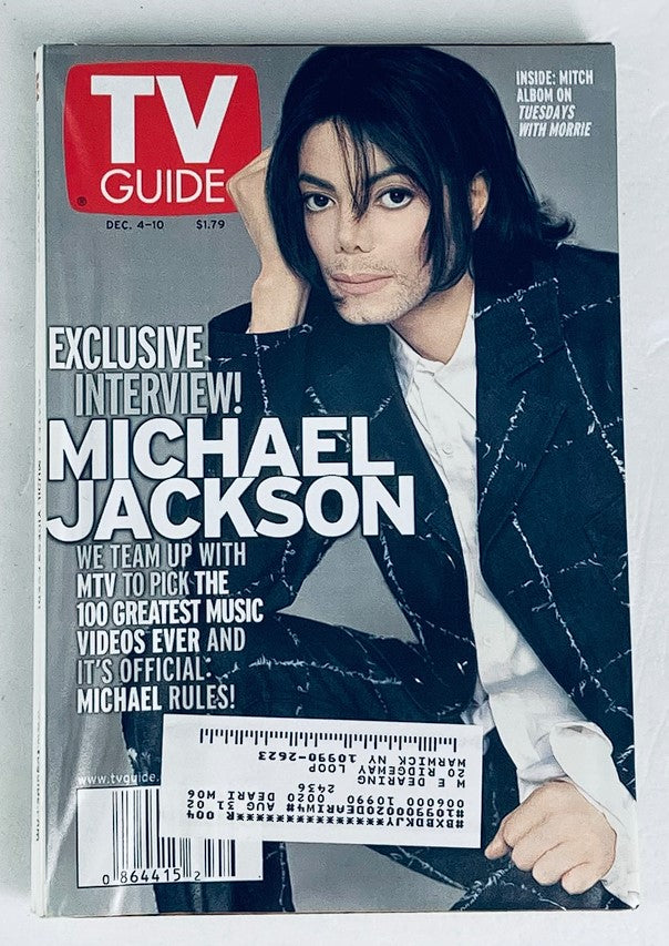 TV Guide Magazine December 4 1999 Michael Jackson NY Metro Ed.