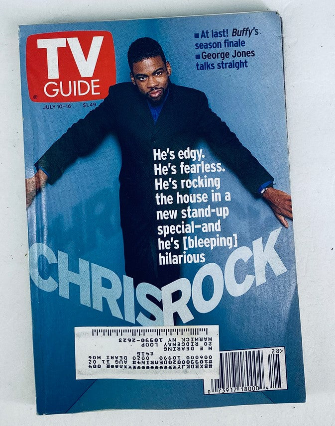 TV Guide Magazine July 10 1999 Chris Rock and George Jones NY Metro Ed.