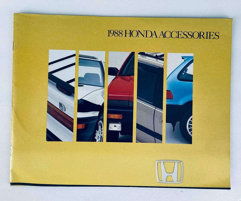 1988 Honda Accessories Dealer Showroom Sales Brochure Guide Catalog