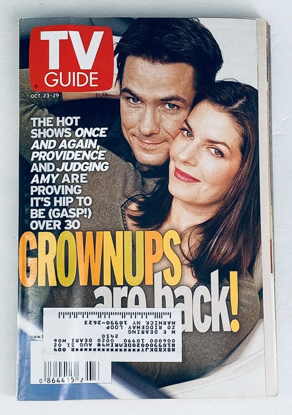 TV Guide Magazine October 23 1999 Billy Campbell, Sela Ward NY Metro Ed.