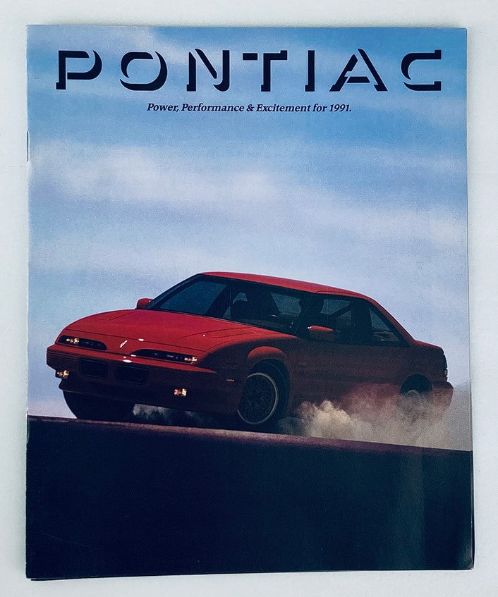 1991 Pontiac Lineup Dealer Showroom Sales Brochure Guide Catalog