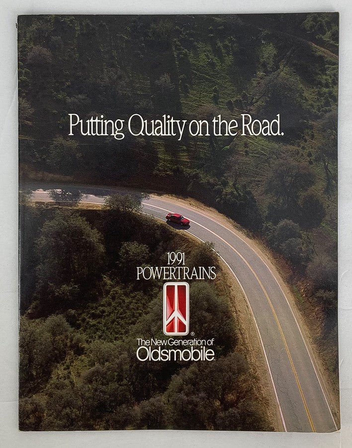 1991 Oldsmobile Powertrains Dealer Showroom Sales Brochure Guide Catalog