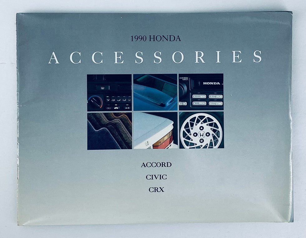 1990 Honda Accessories Dealer Showroom Sales Brochure Guide Catalog