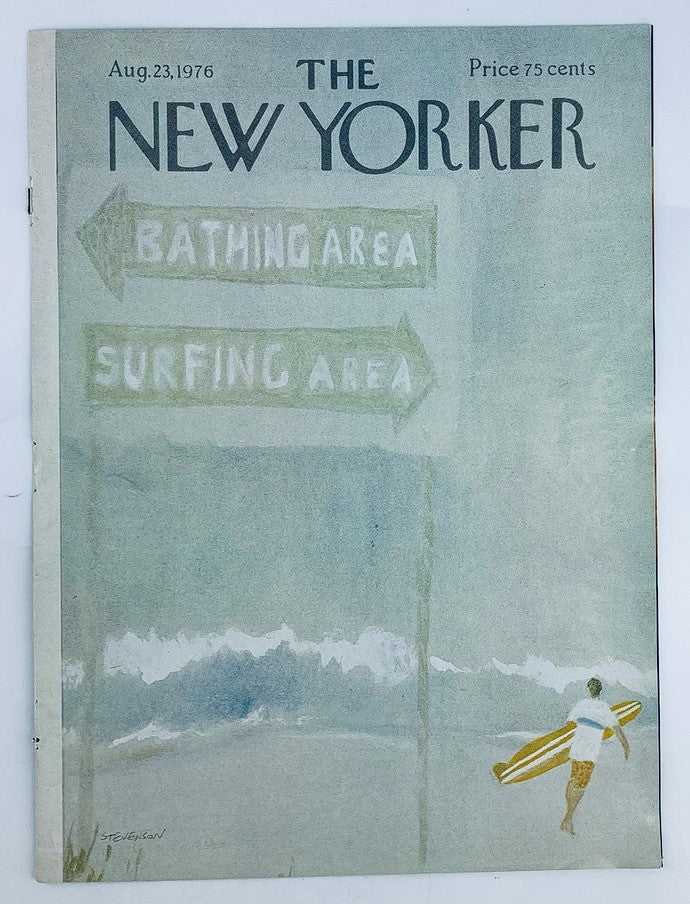 COVER ONLY The New Yorker August 23 1976 Bathing & Surfing Area by J. Stevenson