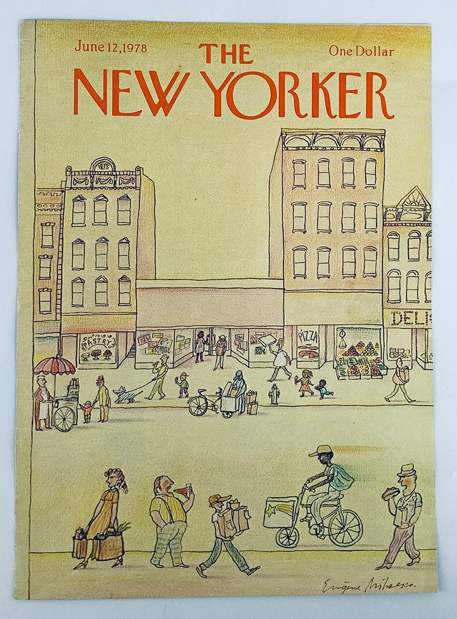 COVER ONLY The New Yorker June 12 1978 Busy Town by Eugene Mihaesco No Label