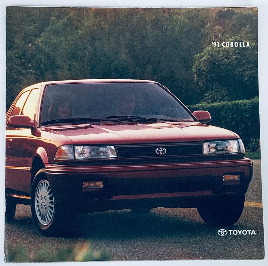 1991 Toyota Corolla Dealer Showroom Sales Brochure Guide Catalog