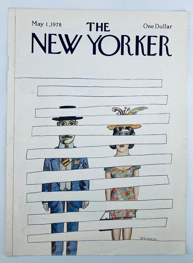 COVER ONLY The New Yorker May 1 1978 Spaces by Saul Steinberg No Label