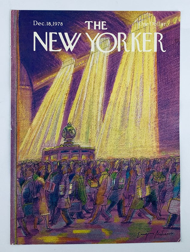 COVER ONLY The New Yorker December 18 1978 Central Station by Eugene Mihaesco