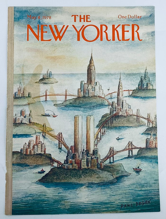 COVER ONLY The New Yorker May 8 1978 Manhattan Island by Paul Degen No Label